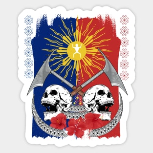 Philippine Flag Sun / Headhunter Sticker